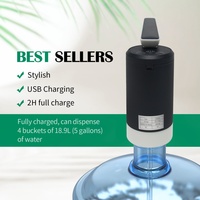 Distributeur d'eau électrique USB pliable et portable, 5 gallons, en ABS de qualité alimentaire, écologique, pour usage domestique et hôtelier