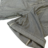Shorts en jean décontractés pour hommes à taille mi-haute, rayés, coupe ample, avec logo personnalisé, vente en gros OEM ODM, directement de l'usine