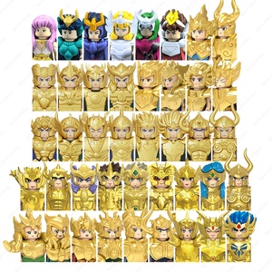 WM Blocks anime figure <span class=keywords><strong>Chevaliers</strong></span> <span class=keywords><strong>du</strong></span> Zodiaque mini jouets juguetes blocs de construction ensembles Jouets pour enfants boîte aveugle anime figurine - Product Image 1