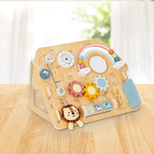 2 в 1, доска для занятий, сенсорные круги, шарнирная проволока, лабиринт, карточка для животных, конструктор, игрушка для детей - Product Image 2
