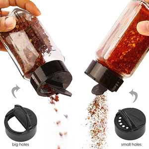 Barattoli in Vetro Quadrati Vuoti da 120ml per Spezie ed Erbe, con Dosatore per Zucchero e Condimenti, Personalizzabili con Logo Stampato in Serigrafia - Prezzo di Fabbrica - Product Image 1