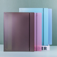 Carpeta con Anillas Metálicas Desmontables A4 B5 A5, Cubierta Transparente de PP Esmerilado, Disponible en Capacidades de 9/20/26/30 Anillas, Personalizable