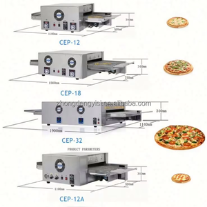 Four à pizza commercial à gaz et électrique, mini-four à tunnel avec convoyeur, 12, 18, 32 pouces, à vendre, équipement de restaurant - Product Image 2