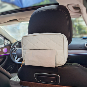 Porte-mouchoirs de <span class=keywords><strong>voiture</strong></span> YECAI avec finition en <span class=keywords><strong>cuir</strong></span>, boîte à mouchoirs durable pour véhicule, installation facile, accessoires de décoration et de rangement pour <span class=keywords><strong>voiture</strong></span> - Product Image 3