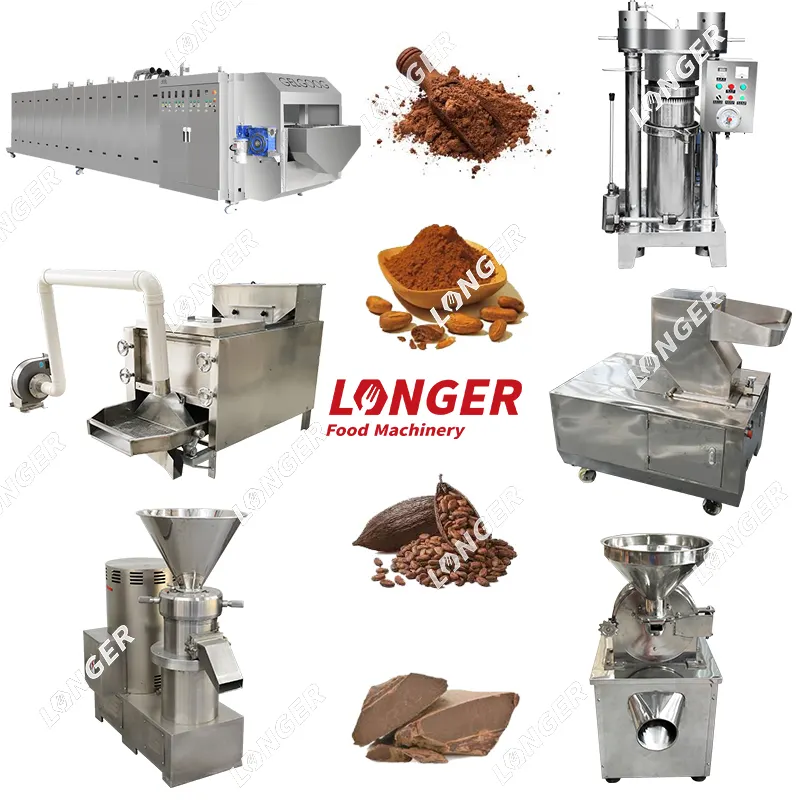 Volautomatische Cacaoboter Poederverwerkingslijn Cacaoboter Procesmachine Cacaoboon Productielijn