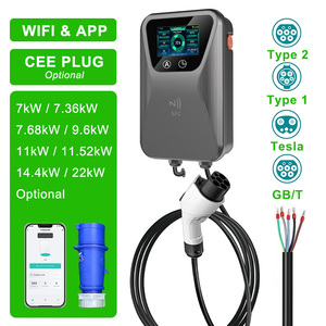 Estación de Carga para Vehículos Eléctricos (VE) de 7m con Enchufe de 3 Pines para Australia, Tipo 1, 7.6 kW, 32A, 7kW, 240V, 32A, Cargador para VE Tipo 2, 110V-220V, 32A, con Wifi - Product Image 1