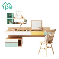 Bureau d'ordinateur mural en bois, rangement, Style nordique, meubles de salle d'étude