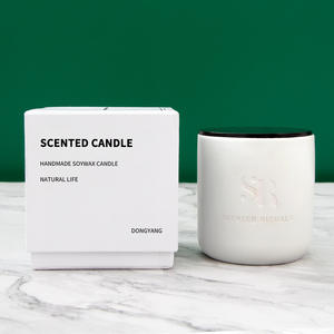 Vela Aromática en Frasco de Cerámica Esmerilada con Tapa DF1135, Hecha a Mano para Regalo - Product Image 5