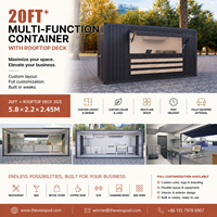 Magasin mobile extensible en promotion 10ft 20ft, bar mobile et café, magasin de proximité modulaire et mobile