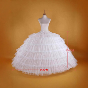 Nouvelle Jupe à 6 Cerceaux Longueur Ras du Sol Crinoline Blanc Accessoires <span class=keywords><strong>de</strong></span> Mariage - Product Image 2