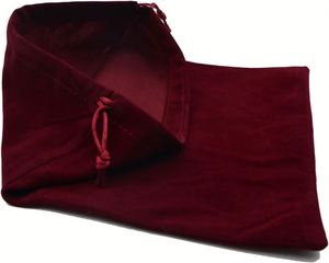 13x18cm Velvet Drawstring <b>Bags</b> Fashionable Red Wine Pouch for Perfume Jewelry Gift Packaging - Product Image 4
