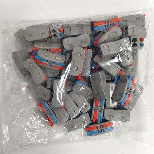 Tuas warna-warni <span class=keywords><strong>2</strong></span> in <span class=keywords><strong>2</strong></span> Way Out tipe dorong cepat kawat konektor blok Terminal untuk 32A 0.08 ~ 4mm2 koneksi kabel - Product Image 6