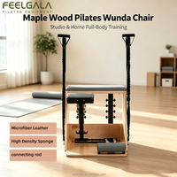 Chaise Pilates Wunda en bois d'érable réglable, multifonction, pour entraînement de yoga, usage commercial et studio de Pilates, vente en gros