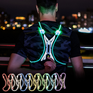 Adjustable LED Vest for Night Running & Cycling Rechargeable USB Reflective Safety Clothing with Porket - Product Image 5