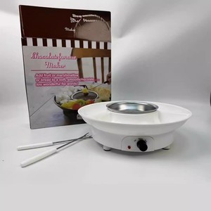 Ensemble <span class=keywords><strong>de</strong></span> machine à fondue <span class=keywords><strong>au</strong></span> <span class=keywords><strong>chocolat</strong></span> électrique en acier inoxydable 2026 avec 4 fourchettes, 2 réglages <span class=keywords><strong>de</strong></span> température, plateau <span class=keywords><strong>de</strong></span> service amovible, pour usage domestique - Product Image 4
