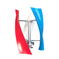 Système de production d'énergie hybride éolien-solaire à éolienne verticale de type X pour toiture, unité 12V/24V en fibre de nylon, série NE