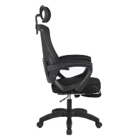 Chaise de bureau ergonomique en maille avec massage, réglable, cadre en nylon, base 5 étoiles, accoudoirs inclinables, roulettes, design moderne pour la maison