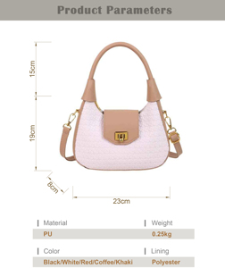 Popolare ed Elegante Borsa a Tracolla/a Spalla a Mezzaluna in PU da Donna, Nuova Collezione 2025, Versatile e di Alta Qualità - Product Image 6