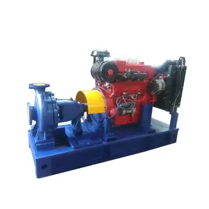 Pompes d'irrigation haute pression 30 hp 40hp 60hp 100hp Pompe centrifuge à aspiration d'extrémité avec moteur diesel Pompe agricole