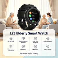 Reloj Inteligente 4G con GPS para Personas Mayores, Detección de Caídas, Geolocalización, WIFI, LBS, Llamadas Bidireccionales, Seguimiento de Salud