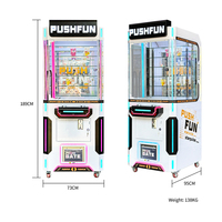 Machine à prix à monnayeur Push Fun pour parcs d'attractions, magasins et centres commerciaux, 110/220V, 1 joueur, garantie 1 an, personnalisable ODM OEM