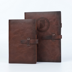 Carnet de notes d'affaires de luxe pour promotion d'entreprise, en cuir <span class=keywords><strong>souple</strong></span> vintage, cadeau, bloc-notes à deux niveaux, <span class=keywords><strong>classeur</strong></span> détachable - Product Image 3