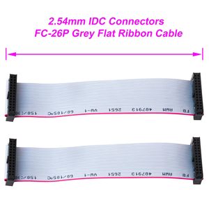 Cable Plano IDC de 26 Pines Keszoox, Configuración Recta Hembra a Hembra, Conductor de Cobre, Material de PVC - Product Image 2