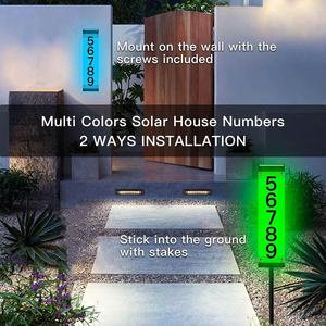 Shingel địa chỉ dấu hiệu cho ngôi nhà không thấm nước Số nhà cho ánh sáng bên ngoài lên tường gắn/Trong mặt đất 2 cách cho sân nhà đường phố - Product Image 3