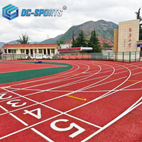 Revêtement de sol sportif synthétique EPDM respirant pour piste de course, directement de l'usine, idéal pour les projets de stades scolaires et universitaires