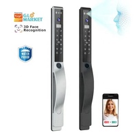 Serrure Intelligente 3D de Luxe IP68 avec Poignée – Vente en Gros Tuya/TTLock – Serrure de Porte Électronique Magnétique à Carte Intelligente et Clé Numérique