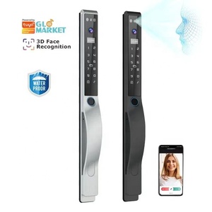 Serrure Intelligente 3D de Luxe IP68 avec Poignée – Vente en Gros Tuya/TTLock – Serrure de Porte Électronique Magnétique <span class=keywords><strong>à</strong></span> Carte Intelligente et Clé Numérique - Product Image 2