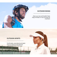 Bloothooth Neckband Gaming Olahraga Earphone Konduksi Udara Headphone Headset Aksesori Gigi Biru Nirkabel