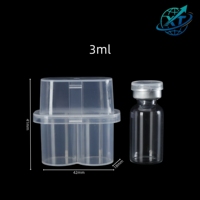 Boîte d'emballage en plastique pour flacons de peptides, vente en gros OEM de haute qualité pour poudre lyophilisée et emballage de réactifs de 3ml à 20ml