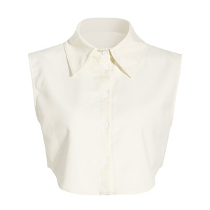 Blus Kemeja Lengan Panjang Wanita, Blus Atasan 2 Potong Kasual Modis Musim Semi Musim Gugur Unik - Product Image 3