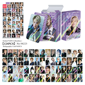 KPOP 124 pz/scatola Bangtan Boys <span class=keywords><strong>Jimin</strong></span> 2026 Laser Photocard Lomo Card Photo Card - Product Image 2