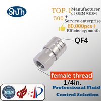 Swagelok Tipe 304 316SS Sambungan Cepat Tekanan Tinggi Union Connector Inter Screw NPT Female Coupling ASME EN Smooth