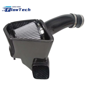 Nouveau système d'admission d'air froid en fibre de carbone sèche FlowTech pour M5 F90 S63 4.4T 2018-2023, kit de filtre à air à haut débit - Product Image 3