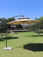 Parasol d'extérieur double toit banane pour cour, villa, jardin, loisirs, pliable et démontable