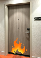 Portes intérieures coupe-feu en bois au design moderne pour bureaux, salles de réunion, écoles, entrepôts, appartements, chambres et extérieurs