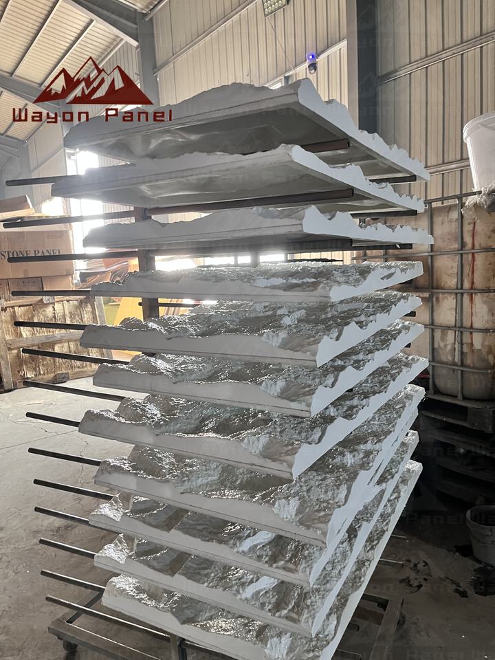 UV-Resistant Outdoor PU Stone Panels Zero Structural Load Artificial ...