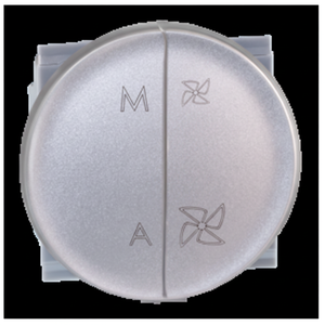 Piezas DE VENTILADOR DE CONTROL CMV de 2 velocidades COMETE con interruptor de encendido/apagado plateado - Product Image 1