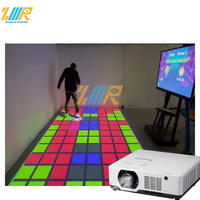 Juego de proyector de suelo interactivo Grid Jumping Active Grid Jumping Juego de proyección de suelo interactivo