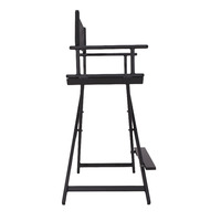 Chaise de directeur de salon moderne avec cadre métallique, chaise de maquillage professionnelle de haute qualité, pliable, portable, pour usage extérieur, loisirs et plage