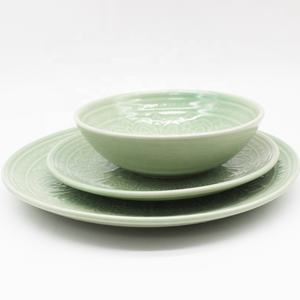 Juego <span class=keywords><strong>de</strong></span> cena <span class=keywords><strong>de</strong></span> <span class=keywords><strong>gres</strong></span> moderno y elegante <span class=keywords><strong>de</strong></span> 12 piezas con decoración <span class=keywords><strong>de</strong></span> superficie en relieve diseño único nórdico muestras gratis para ver - Product Image 2