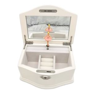 Caja de Joyería de Madera Personalizada para Niñas y Mujeres, Caja Musical de Madera para el Día de San Valentín con Bailarina - Product Image 1