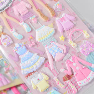Autocollants à bulles dessin animé 3D EVA, étiquette décorative de <span class=keywords><strong>princesse</strong></span>, mignon Kawaii, cadeau pour fille, vente en gros, pièces - Product Image 2