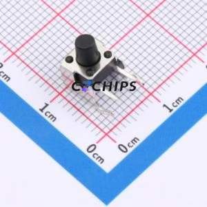 ZX-QC66-7.5ZJ Tactile Switch Through hole Component (THT),6x6mm Switch Single Pole Single Throw Round Button 2.6N Through Hole - Product Image 1