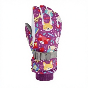 Gants de vélo pour enfants WEST BIKING, décontractés, chauds, respirants, imperméables, coupe-vent, en cuir PU durable, pour l'hiver - Product Image 3