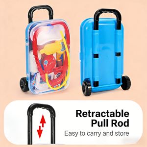 Ensemble de jouets de docteur Yuglow pour enfants, ensemble médical pour jeux de simulation avec stéthoscope, boîte de rangement, <span class=keywords><strong>jouet</strong></span> éducatif, boîte cadeau pour enfants - Product Image 6