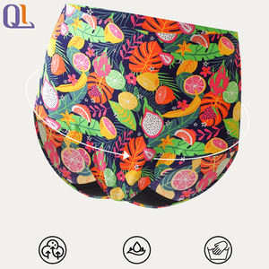 Bragas menstruales ecológicas con estampado bonito de cintura alta para niñas, adecuadas para adolescentes, bragas de tiro medio durante la primera menstruación - Product Image 4